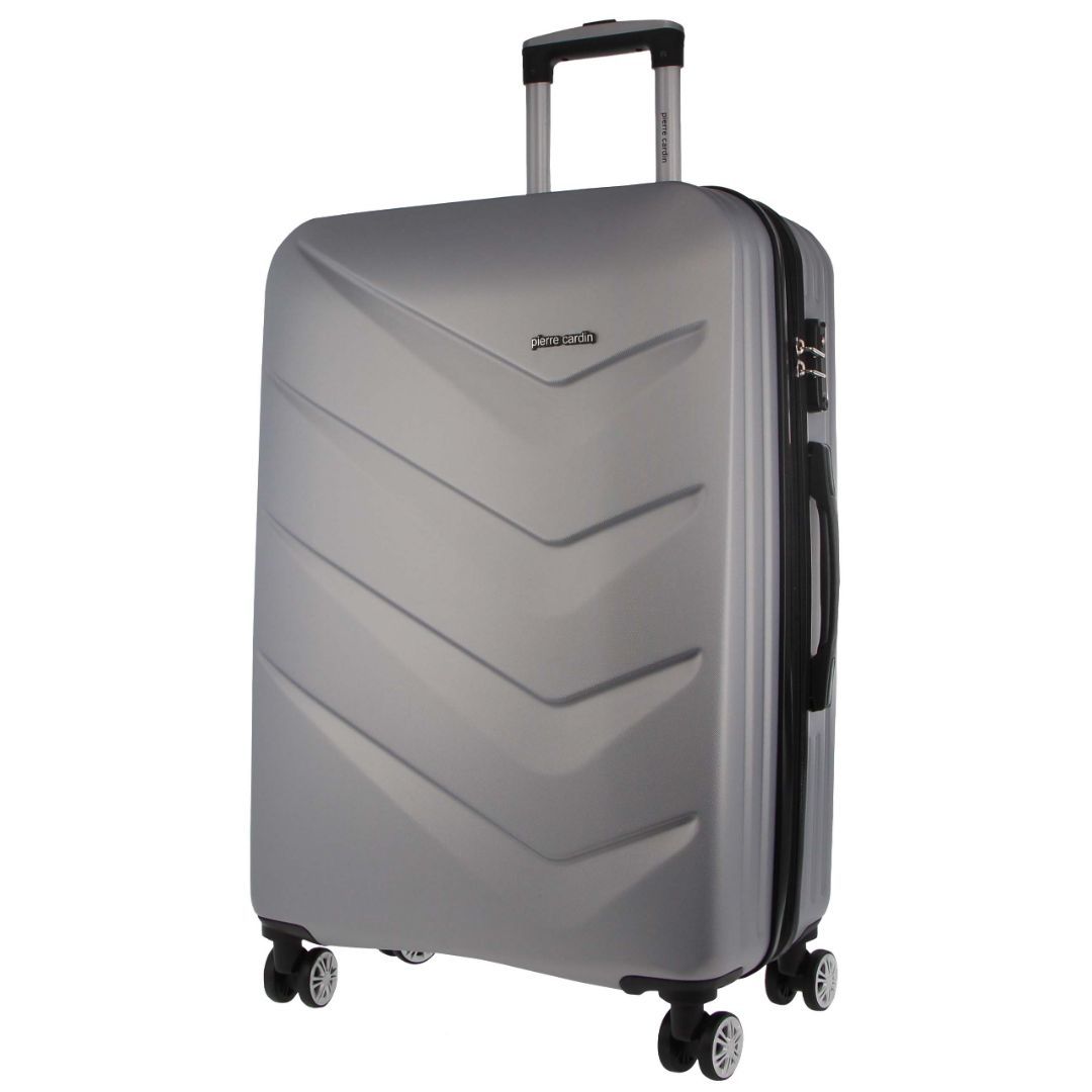 Pierre Cardin 54cm CABIN Hard Shell Case Resväskor Travel Silver | KERNPS417