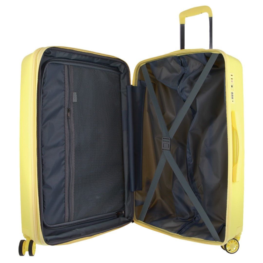 Pierre Cardin 65cm Medium Hard-Shell Suitcase Resväskor Travel Gula | OCXYUF562