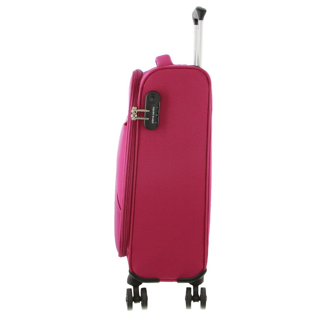 Pierre Cardin 68cm MEDIUM Soft Shell Suitcase Medium Cases Travel Rosa | NLOKIW098