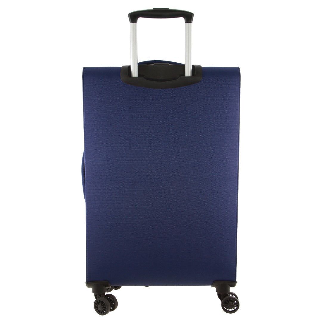 Pierre Cardin 78cm LARGE Soft Shell Suitcase Soft Shell Cases Travel Marinblå | MBNQPJ023
