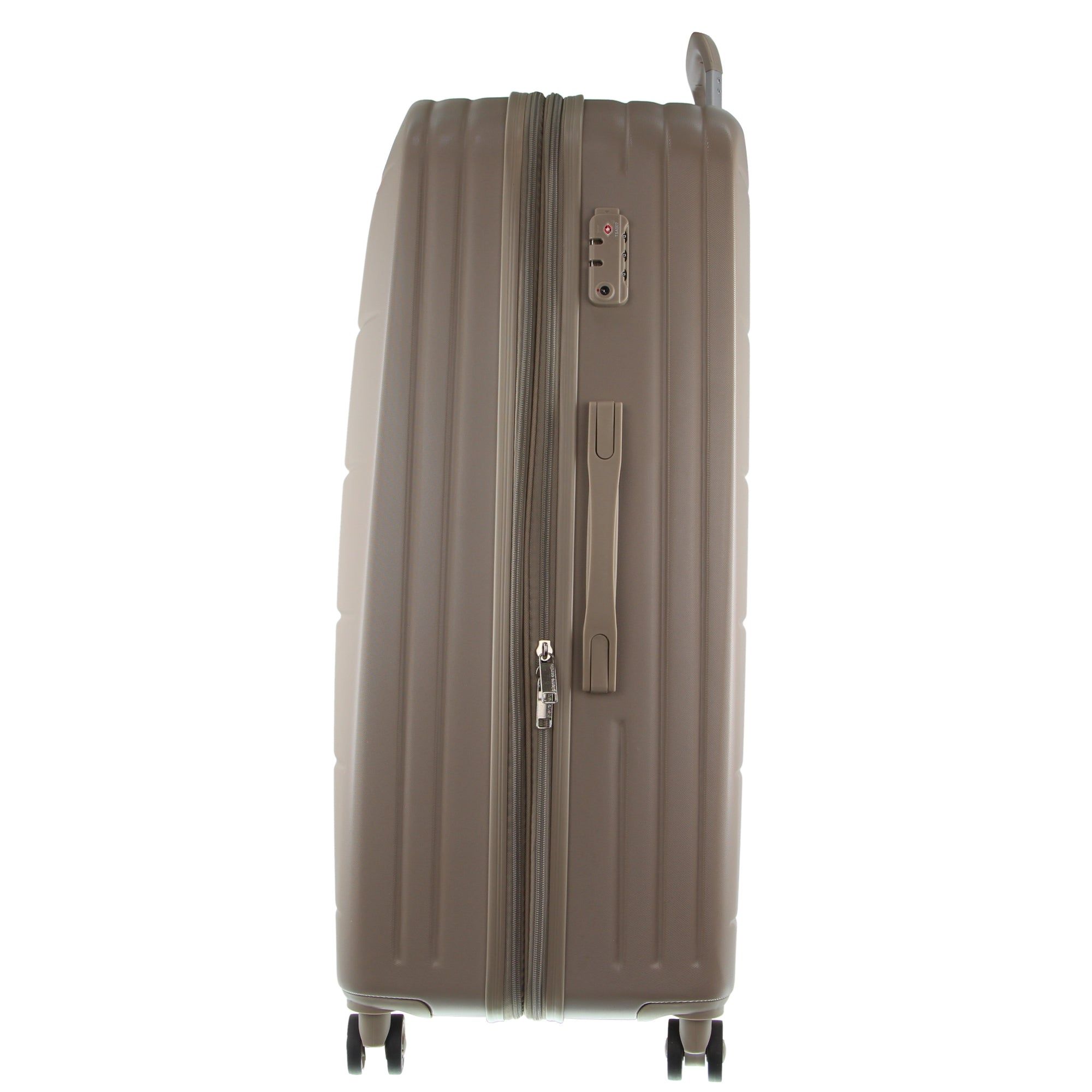 Pierre Cardin 80cm Large Hard-Shell Suitcase Hard Shell Cases Travel Latte | HAEONL376