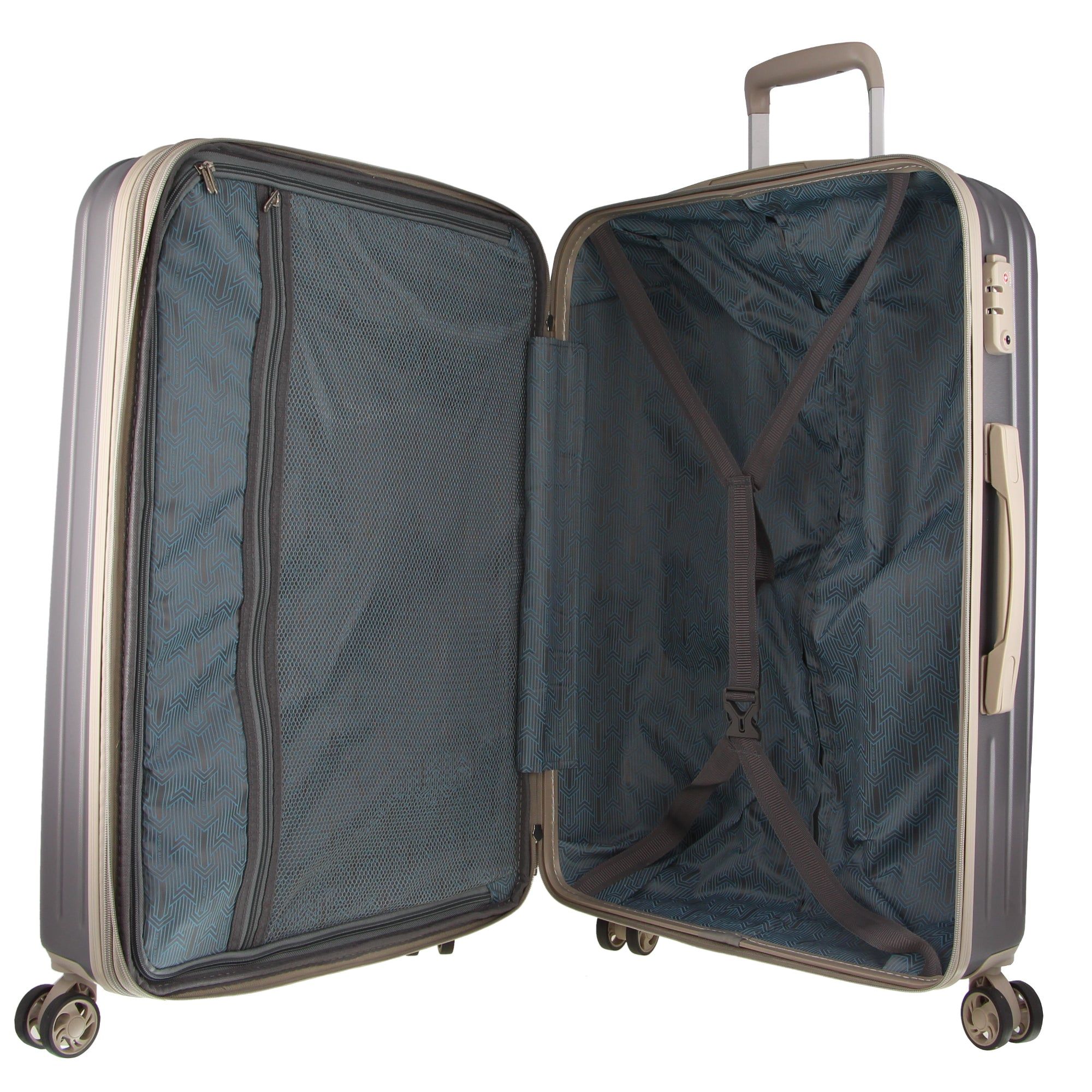 Pierre Cardin 80cm Large Hard-Shell Suitcase Hard Shell Cases Travel Mörkgrå | KXCVYU719