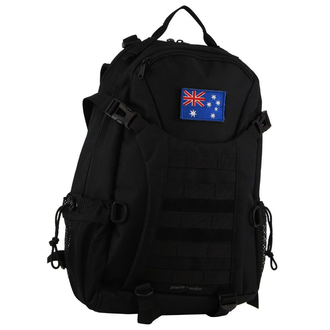 Pierre Cardin Adventure Travel & Casual Backpack Reseryggsäck Travel Svarta | VRUQXB319