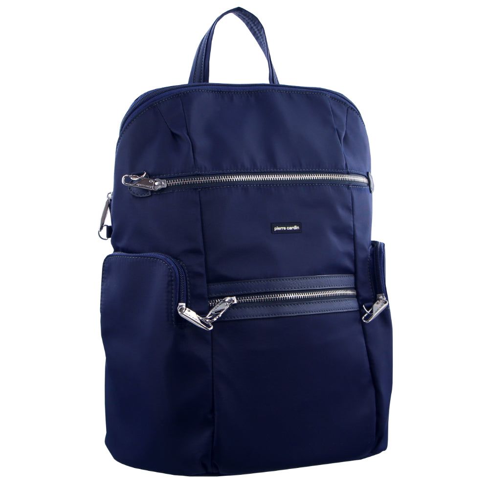 Pierre Cardin Anti-Theft Backpack Ryggsäckar Dam Marinblå | OEUKTD143