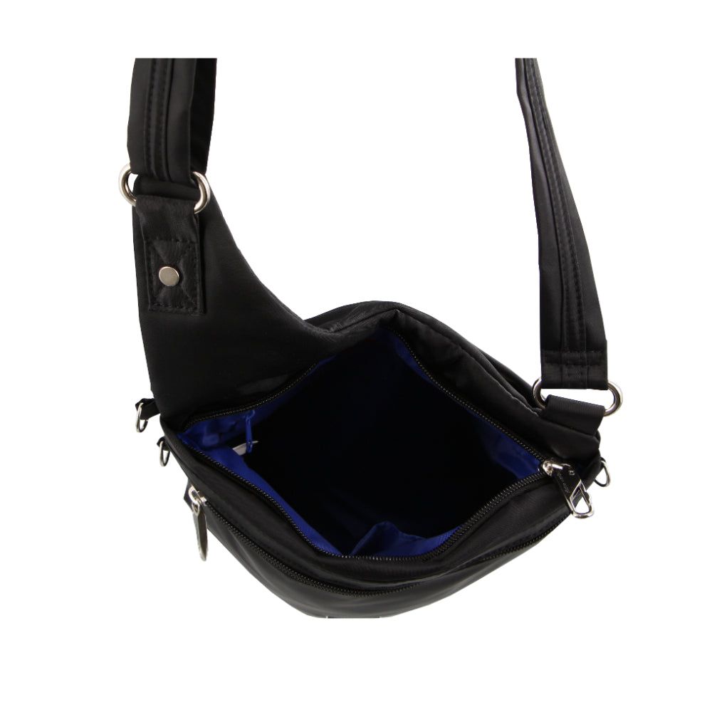 Pierre Cardin Anti-Theft Cross Body Bag Anti-Theft Range Travel Svarta | HRXABU635