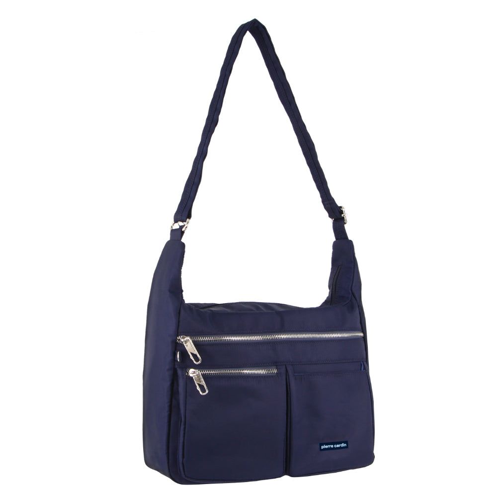 Pierre Cardin Anti-Theft Cross Body Bag Anti-Theft Range Travel Marinblå | HBPOQE480