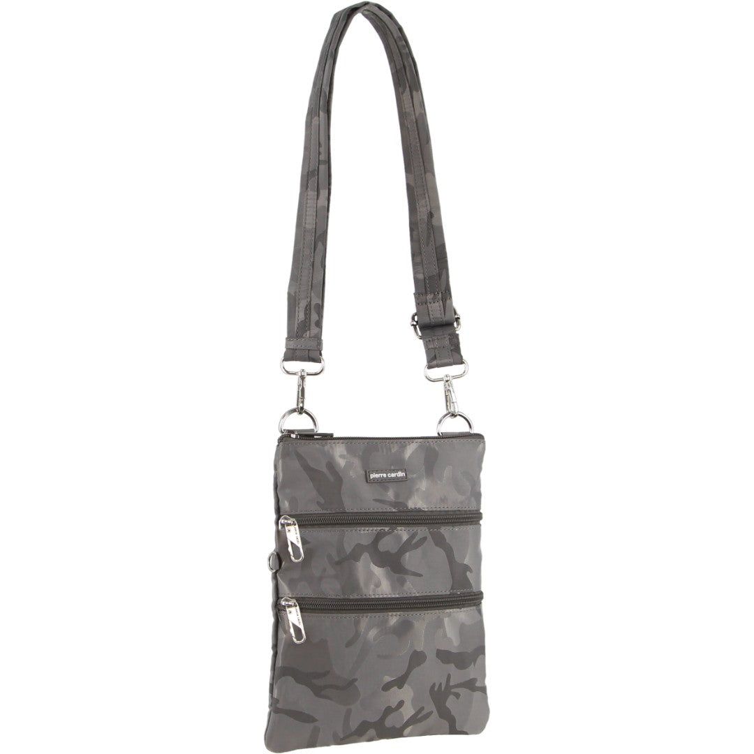Pierre Cardin Anti-Theft Cross Body Bag Anti-Theft Range Dam Grå Camo | XLGWPE195