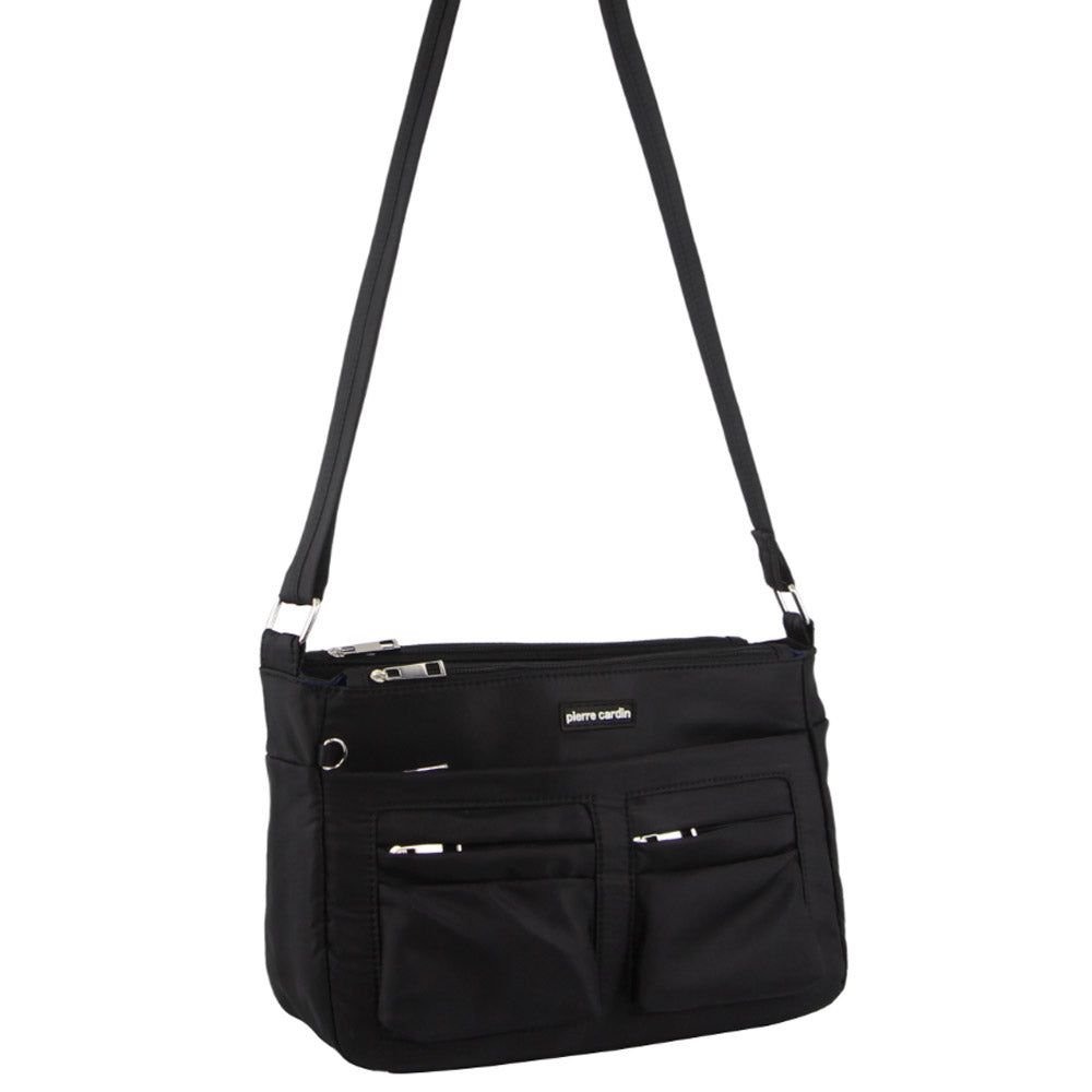 Pierre Cardin Anti-Theft Cross Body Bag Anti-Theft Range Travel Svarta | ZLFVCA148
