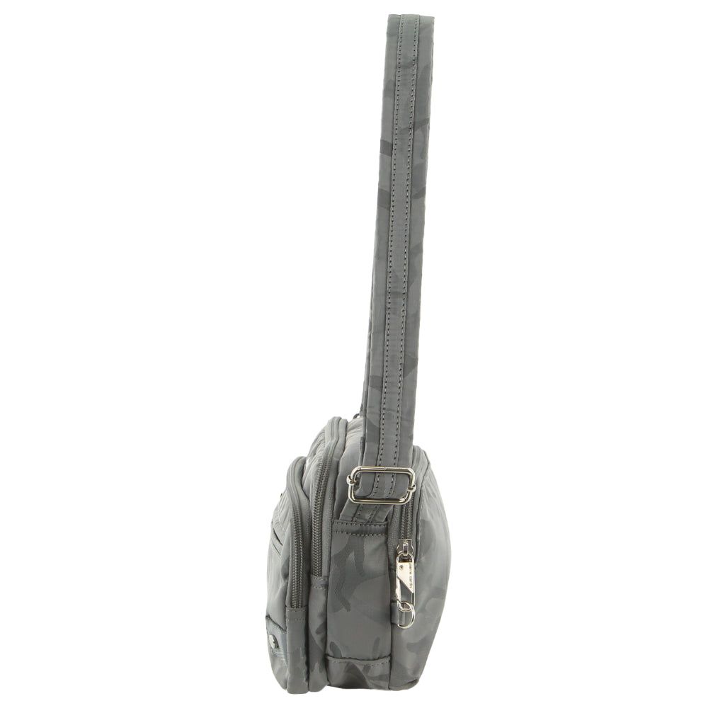 Pierre Cardin Anti-Theft Cross Body Bag Anti-Theft Range Travel Grå Camo | TJXSHP692