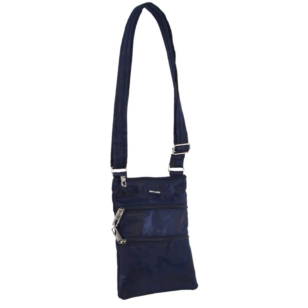 Pierre Cardin Anti-Theft Cross Body Bag Anti-Theft Range Travel Marinblå Camo | OJCRSQ875