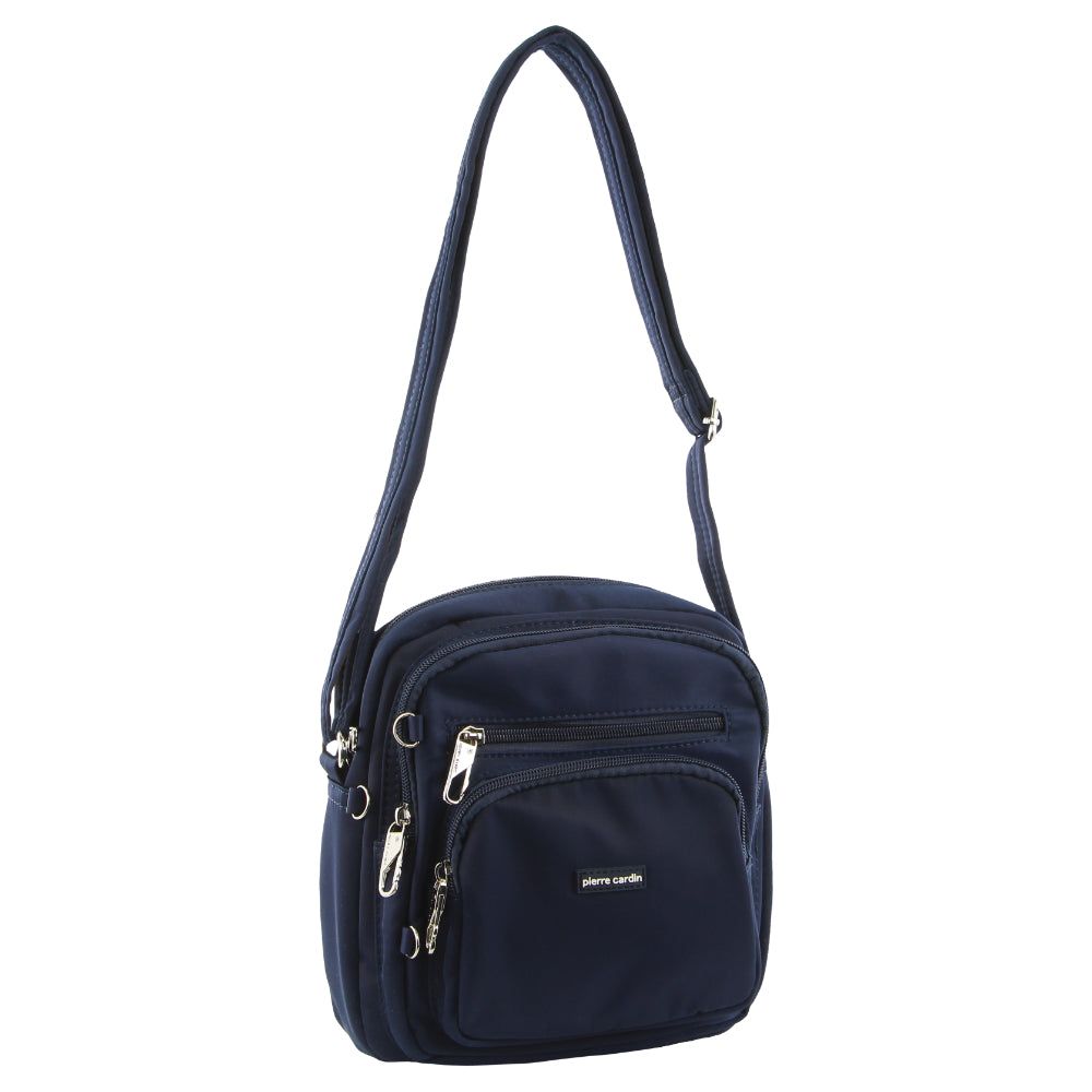 Pierre Cardin Anti-Theft Cross Body Bag Anti-Theft Range Travel Marinblå | LWZNFI031