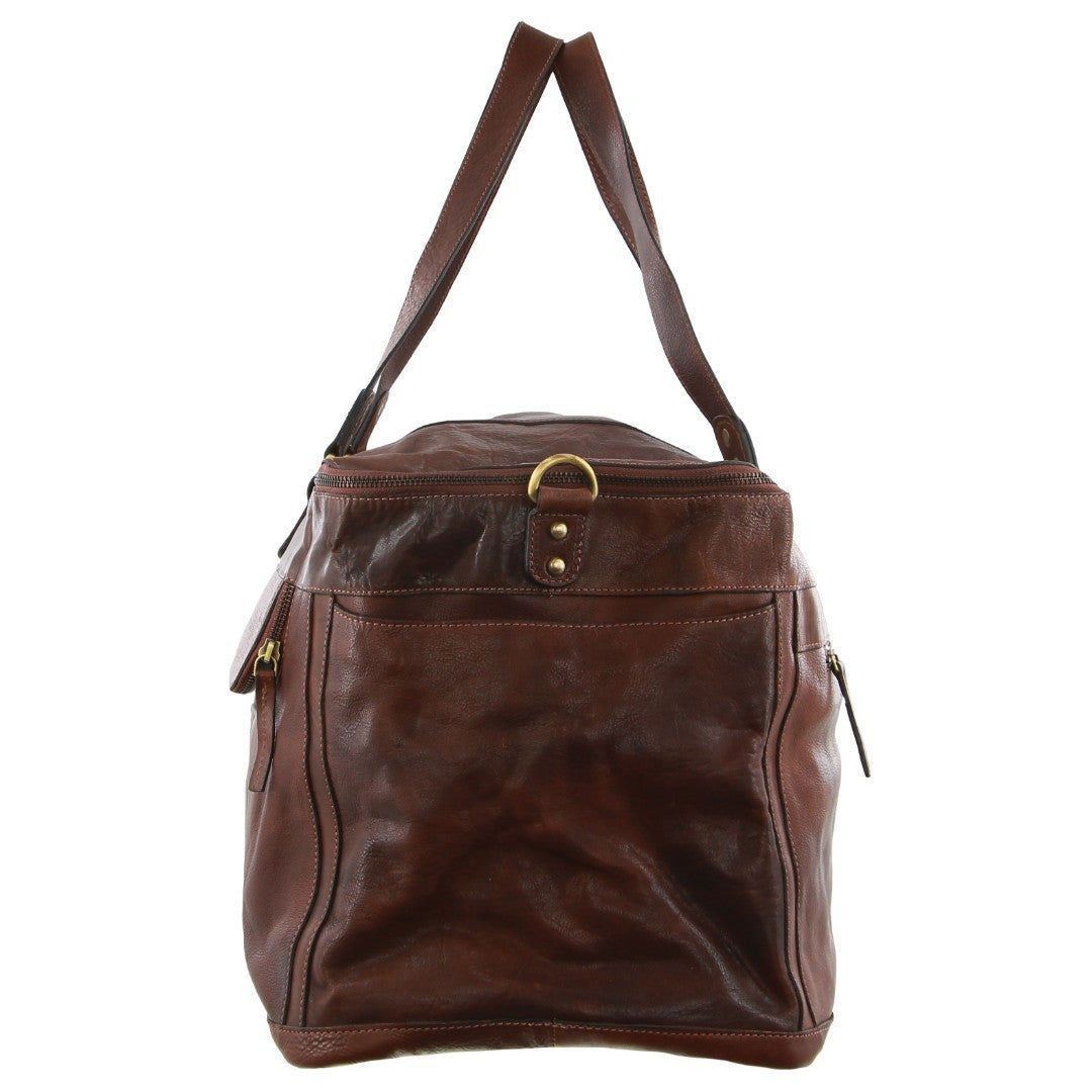 Pierre Cardin Burnished Leather Multi-Compartment Overnight Bag Overnight Bags Herr Legend | KRHGJZ428
