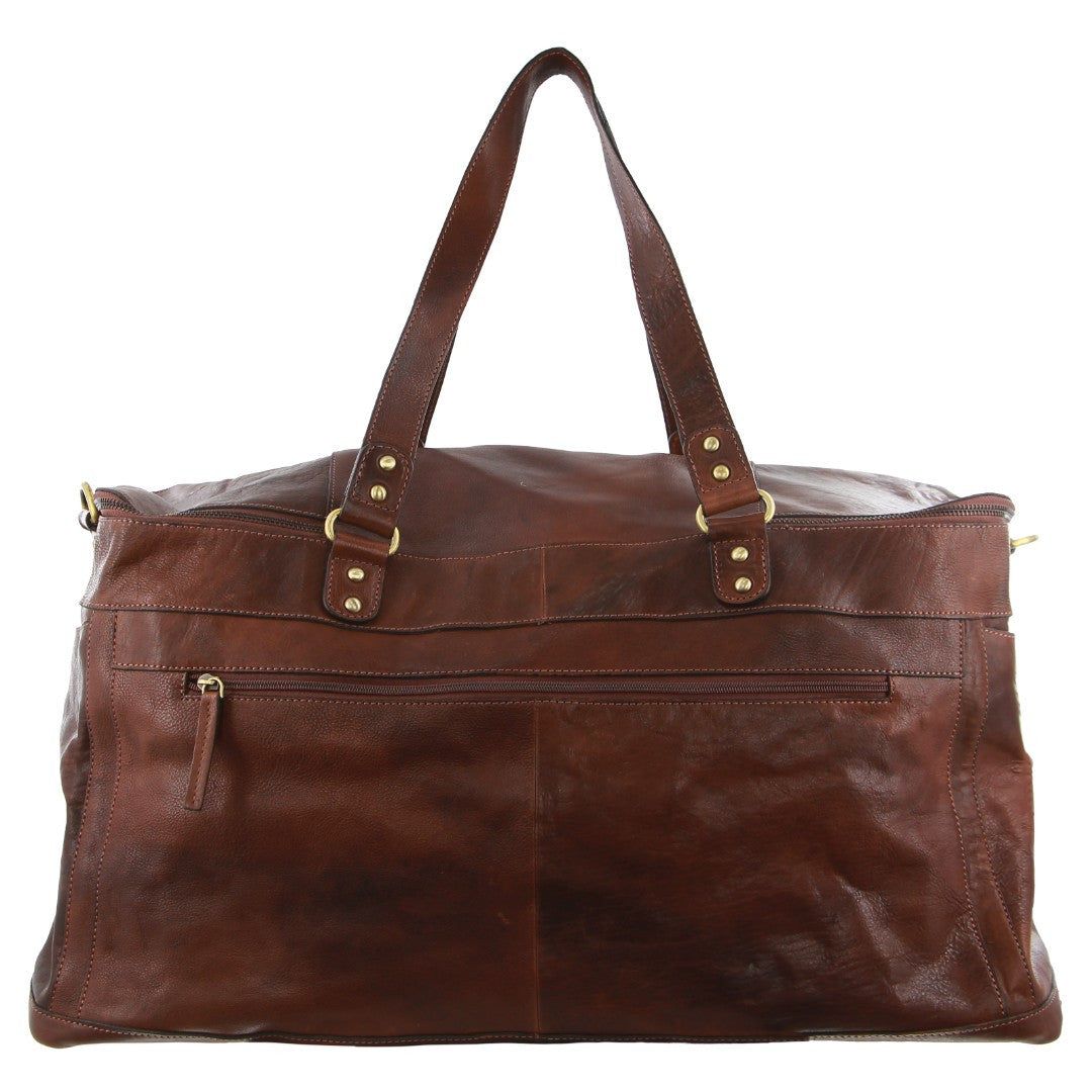 Pierre Cardin Burnished Leather Multi-Compartment Overnight Bag Overnight Bags Herr Legend | KRHGJZ428