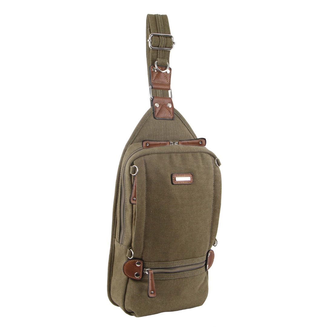 Pierre Cardin Canvas Cross Body Bag Canvas Bags Dam Bruna | OSMHUD714