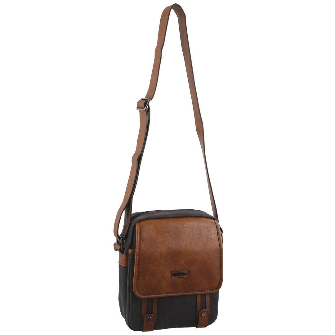 Pierre Cardin Canvas Cross Body Bag Canvas Bags Dam Svarta | NYTRHO163