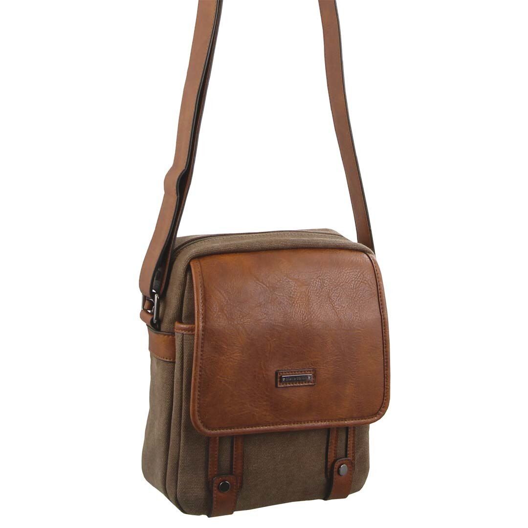 Pierre Cardin Canvas Cross Body Bag Canvas Bags Dam Svarta | NYTRHO163