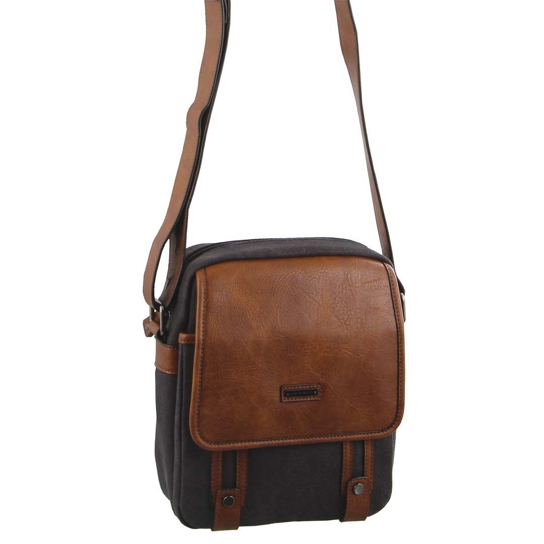 Pierre Cardin Canvas Cross Body Bag Canvas Bags Dam Svarta | NYTRHO163