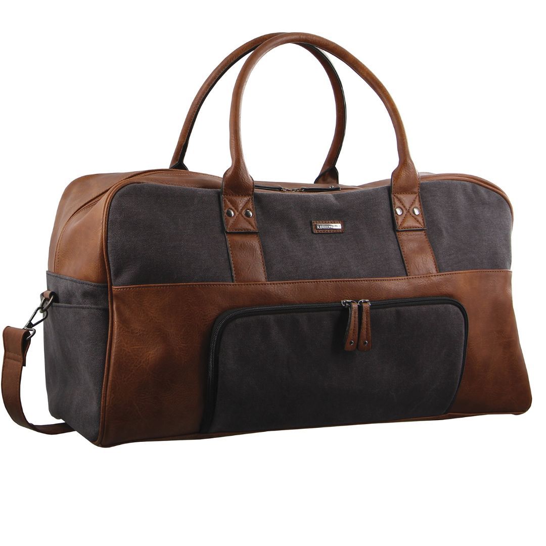 Pierre Cardin Canvas Overnight Bag Canvas Bags Herr Svarta | GWOZXI902