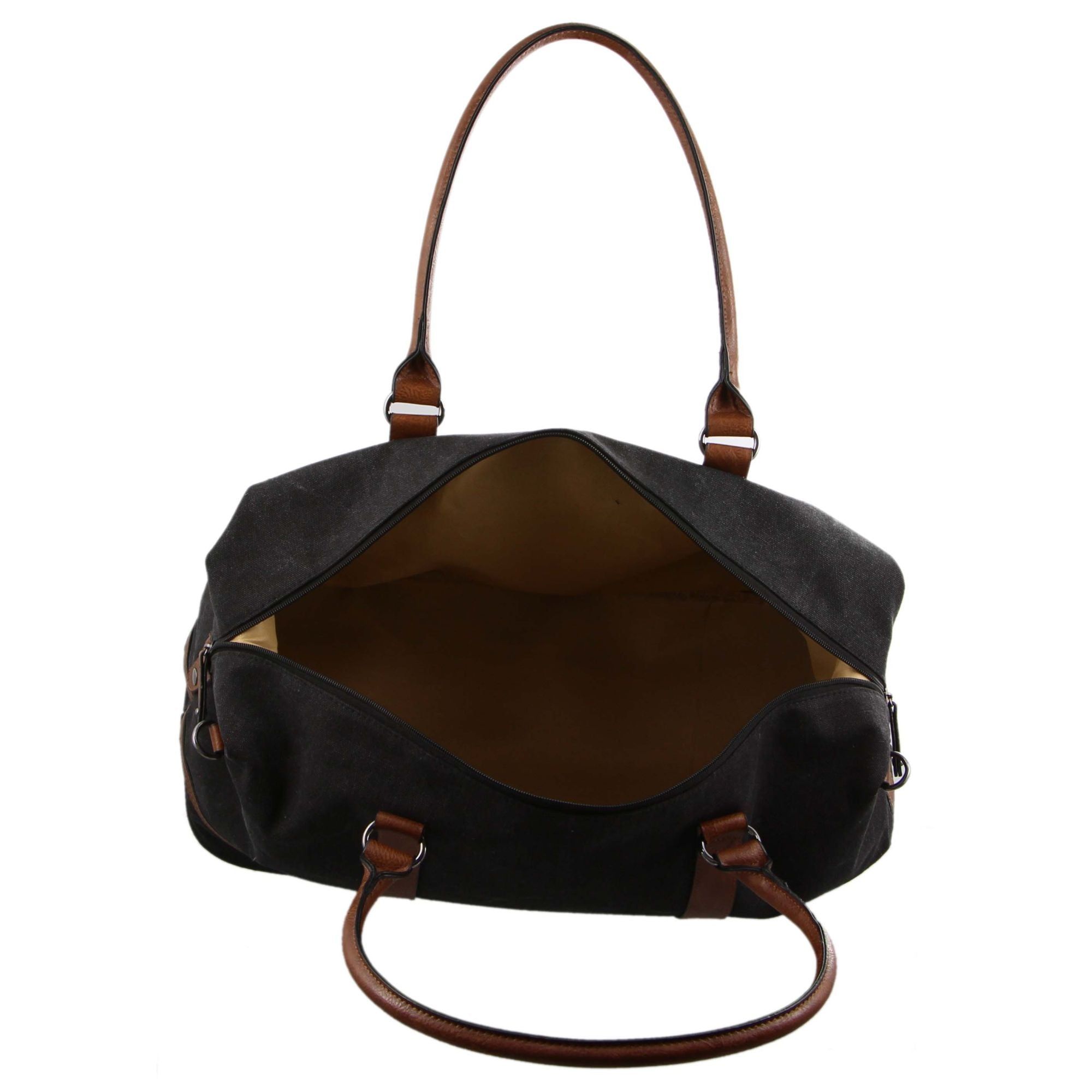 Pierre Cardin Canvas Overnight Bag Canvas Bags Dam Svarta | FYQDHP312