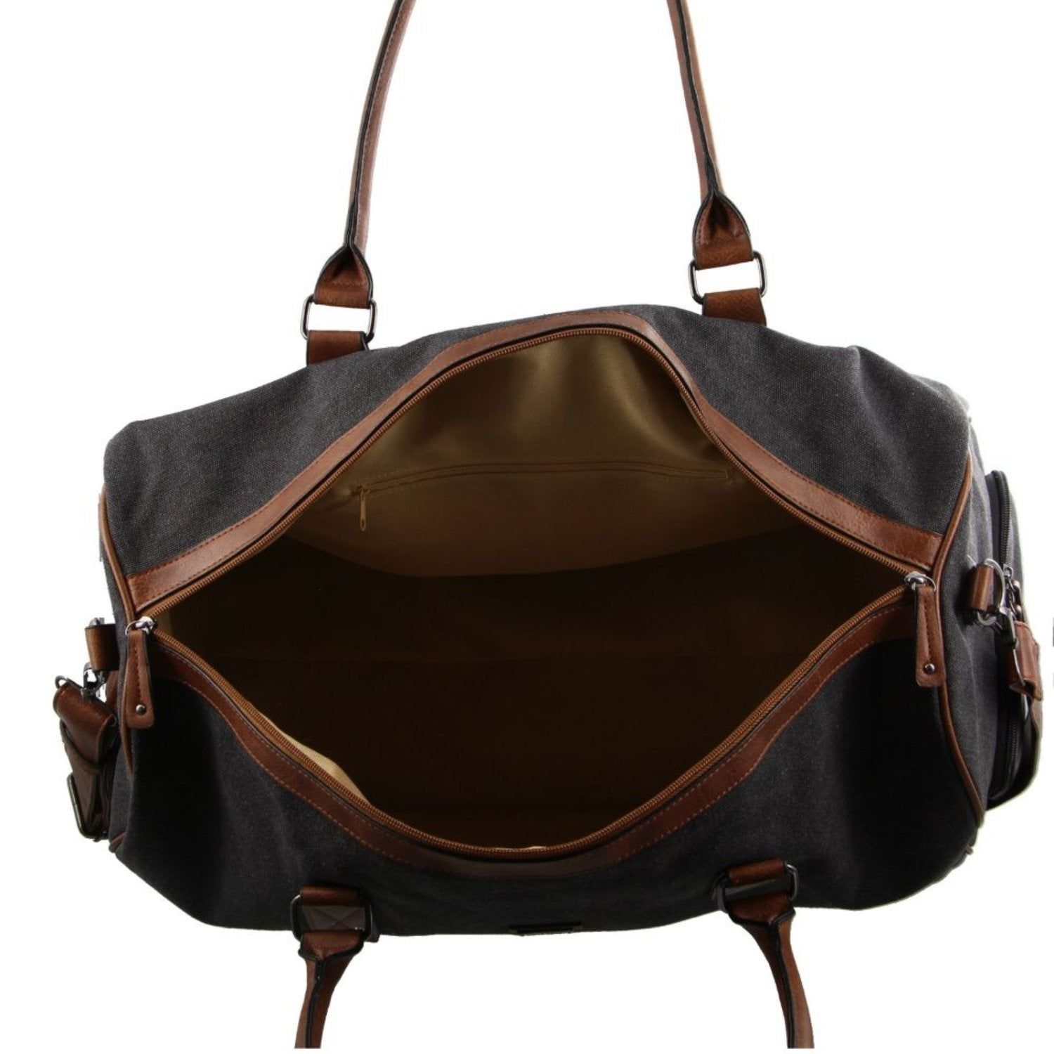 Pierre Cardin Canvas Overnight Duffle Bag Canvas Bags Herr Svarta | QUKEHN291