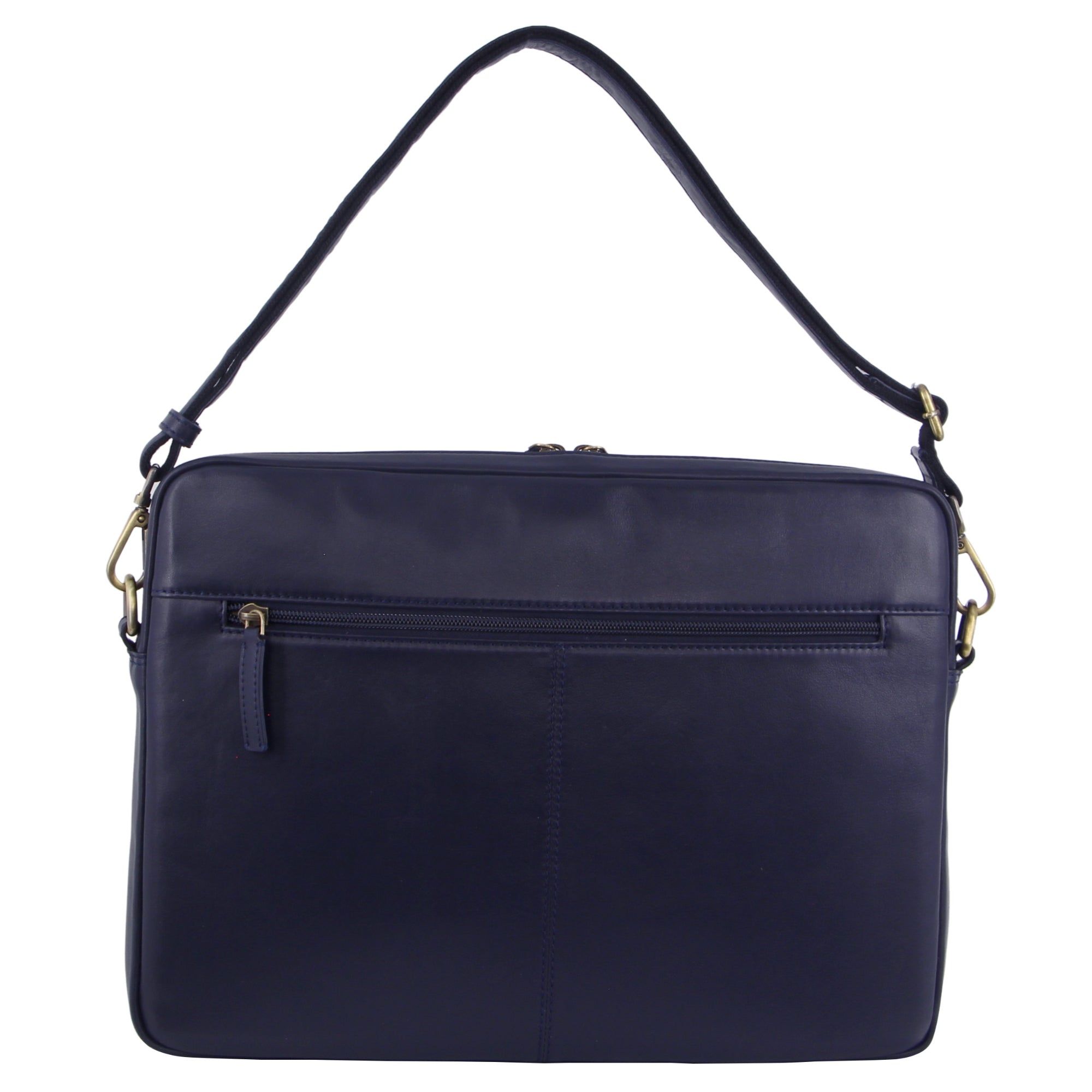 Pierre Cardin Croc-Embossed Leather Business Computer Bag Laptop Travel Marinblå | QKWBAZ219