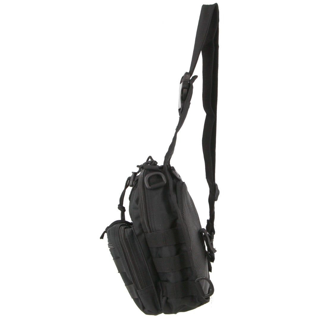 Pierre Cardin Cross Body Sling Bag Tactical Rucksack Shoulder Chest Messenger Bag Crossbody Väska Herr Svarta | MJALWF098