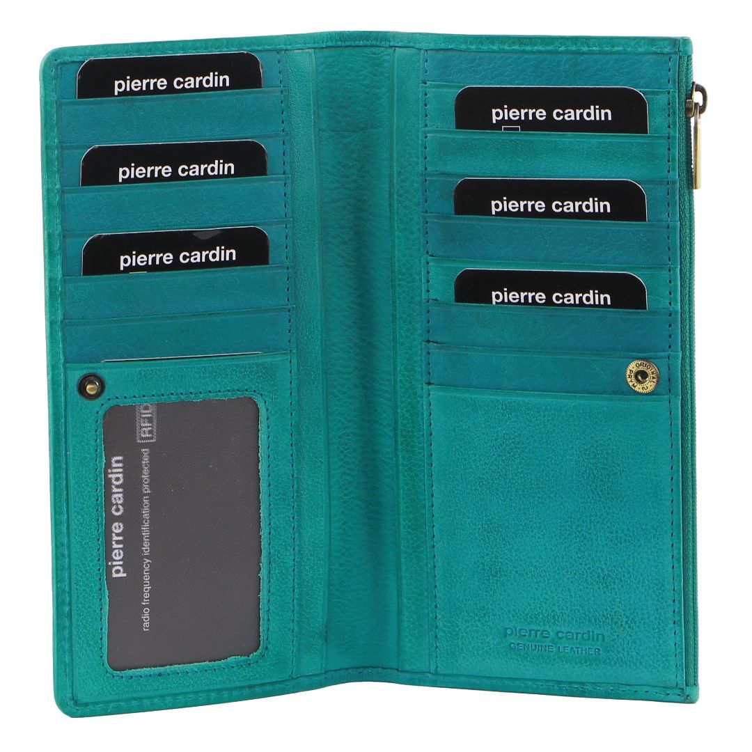 Pierre Cardin Genuine Leather Bi-Fold Wallet Bi-Fold Wallets Dam Ljusbruna | UIADWZ438