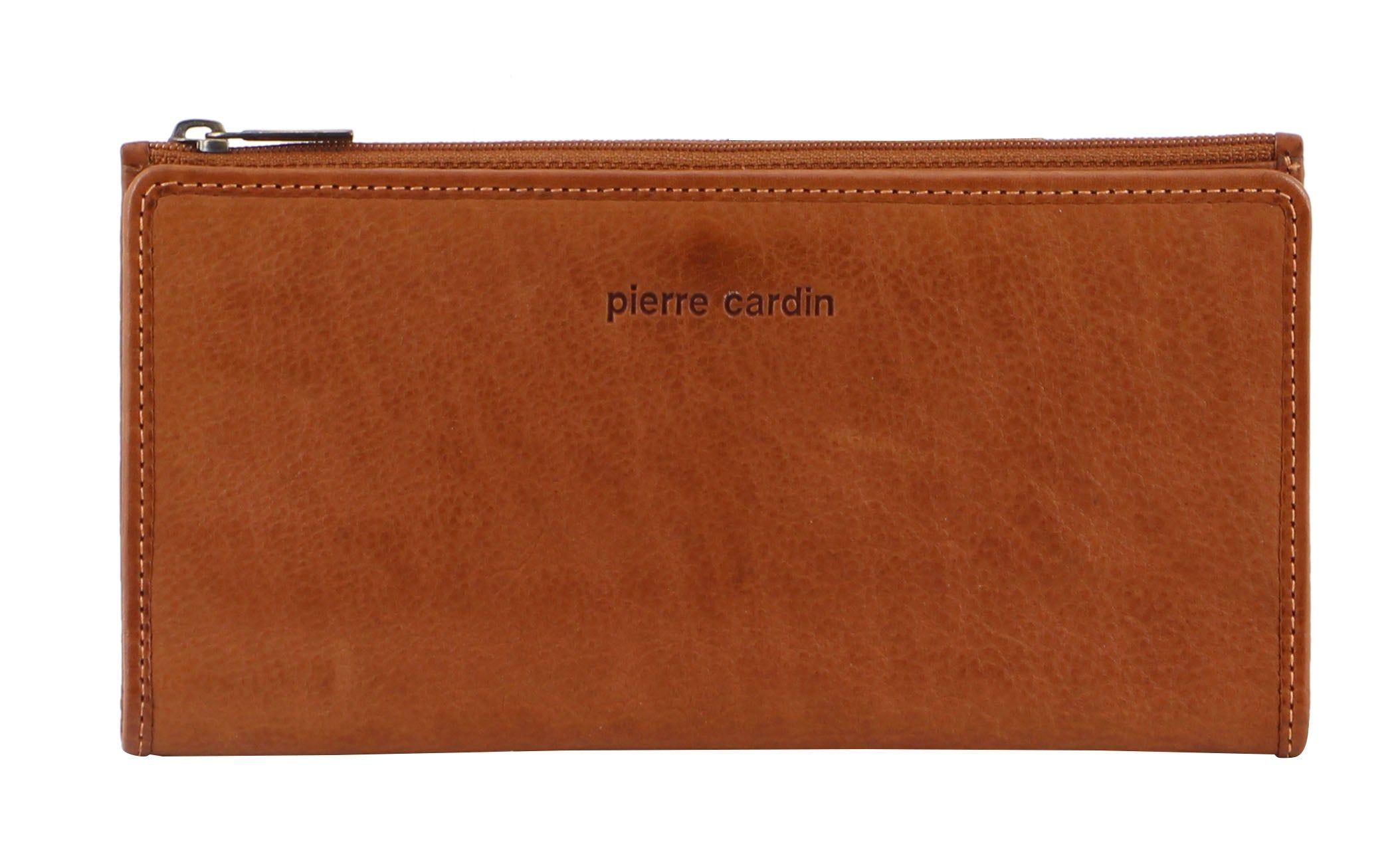 Pierre Cardin Genuine Leather Bi-Fold Wallet Bi-Fold Wallets Dam Marinblå | NQCHVM728