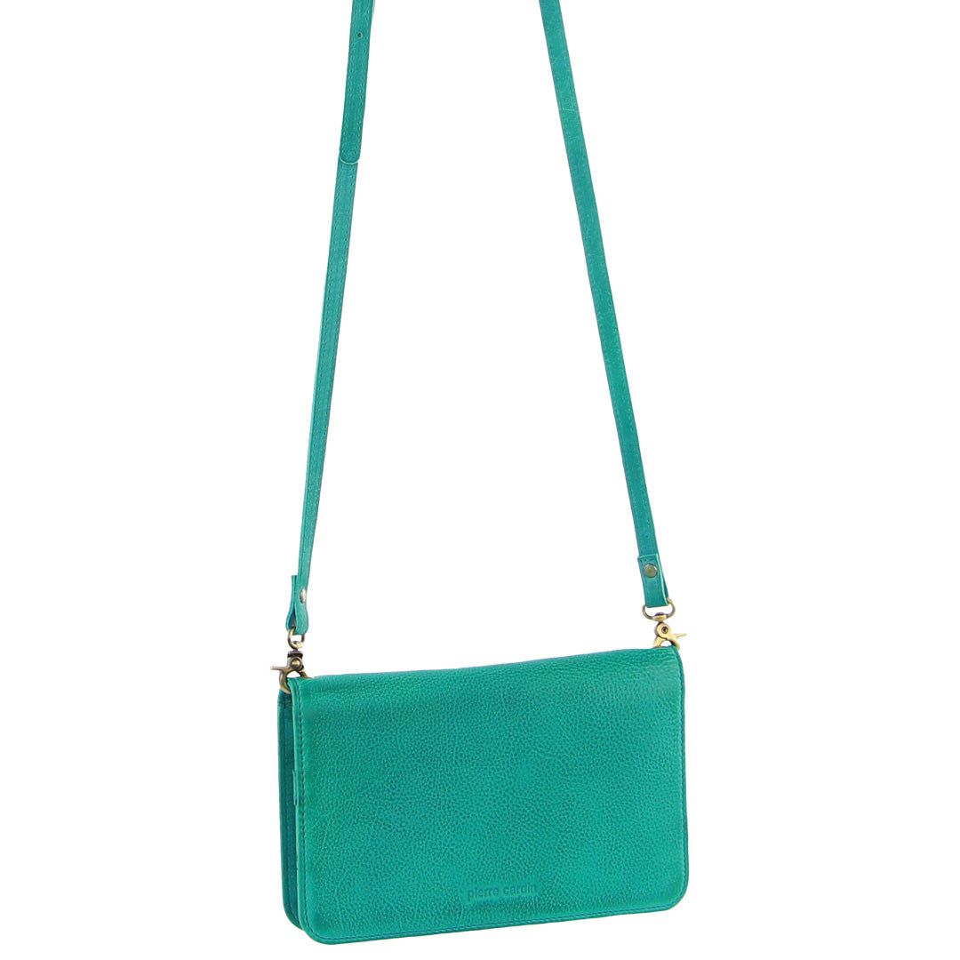 Pierre Cardin Genuine Leather Clutch Wallet Bag Stor Plånbok Dam Lila | SUWEMX190