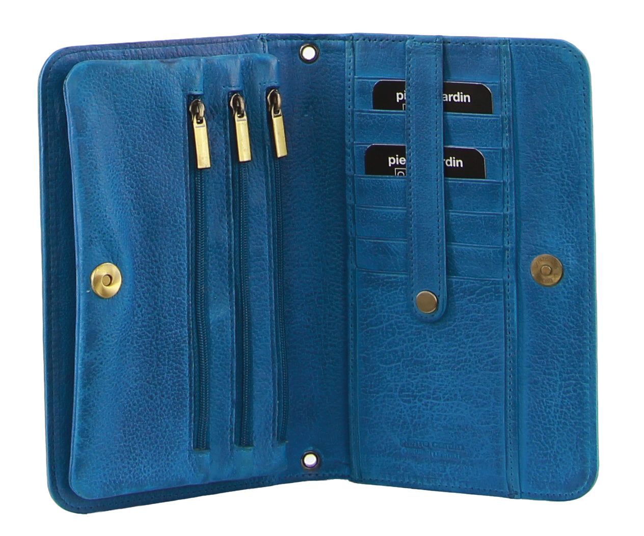 Pierre Cardin Genuine Leather Clutch Wallet Bag Mobile Phone Wallets Dam Ljusturkos | YFPDOQ567