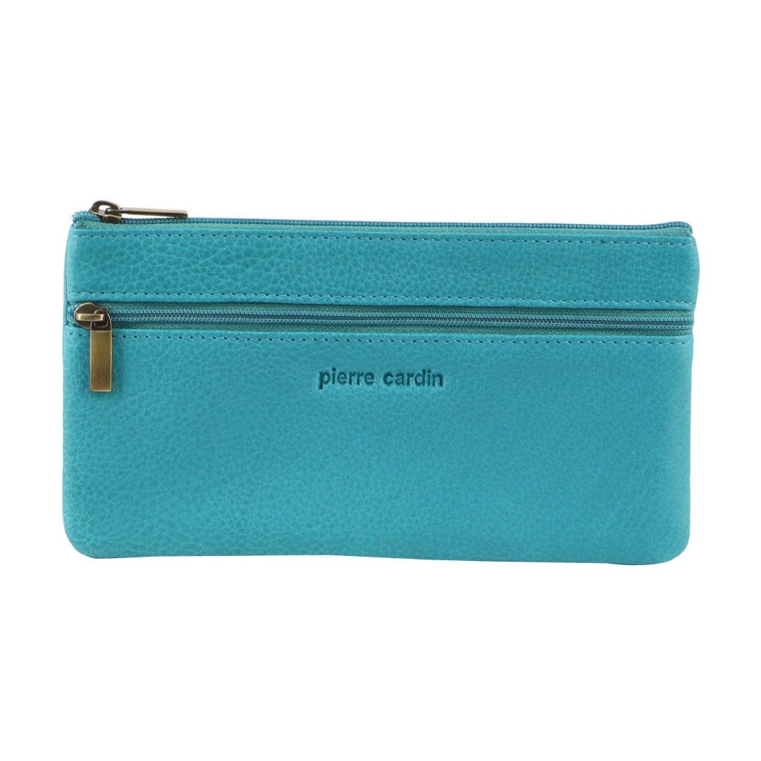Pierre Cardin Genuine Leather Coin Purse Medium Wallets Dam Turkos | SQVFJG398