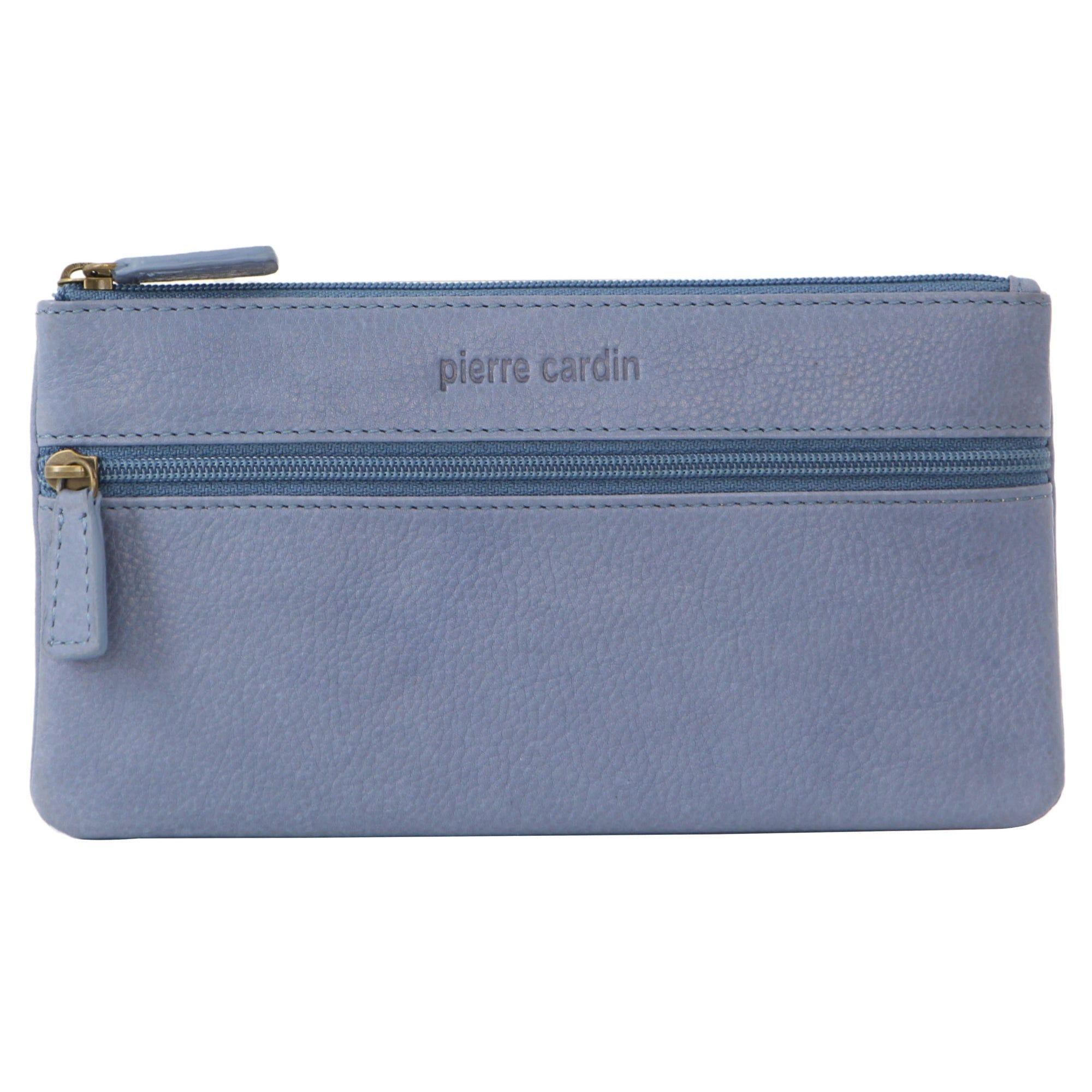 Pierre Cardin Genuine Leather Coin Purse Korthållare Herr Bruna | JHLBNE475