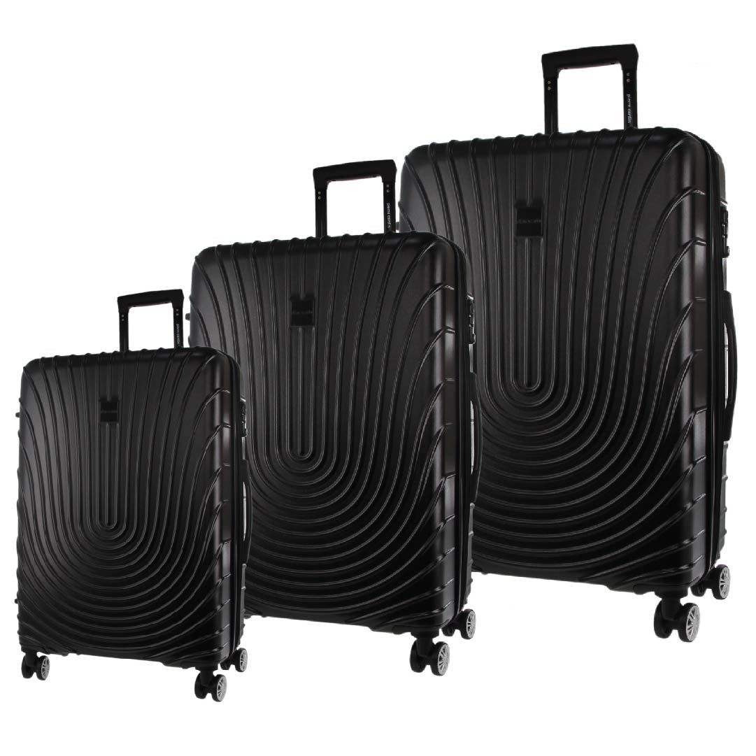 Pierre Cardin Hard Shell 3-Piece Luggage Set 3-Piece Sets Travel Svarta | EWAJXP719