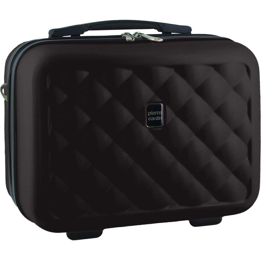 Pierre Cardin Hard Shell Beauty Case Sminkväska Travel Svarta | QJBPVI470
