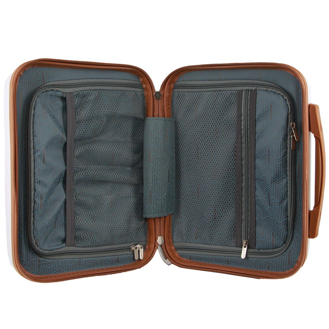 Pierre Cardin Hard Shell Beauty Case Sminkväska Travel Vita | OMQADG290
