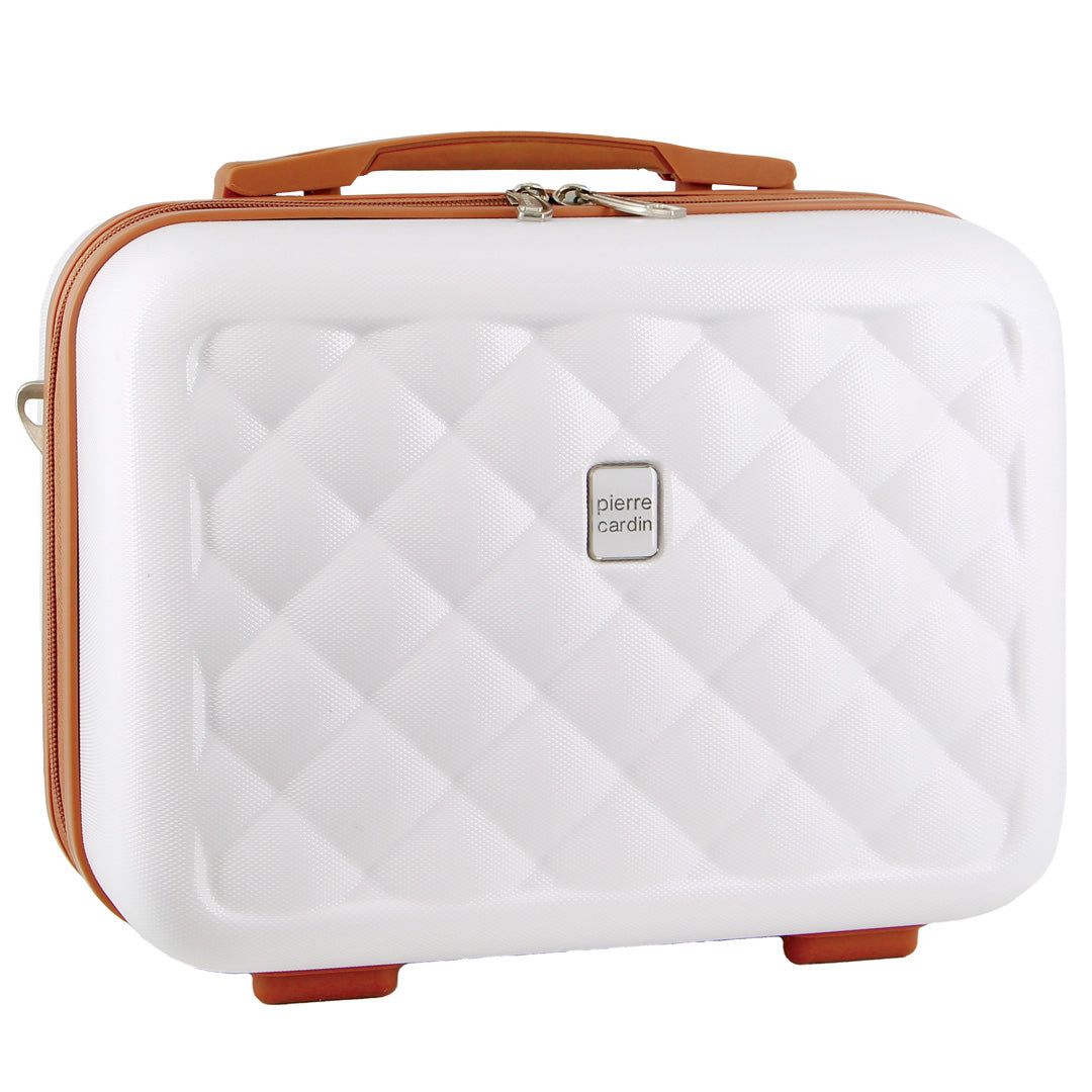Pierre Cardin Hard Shell Beauty Case Sminkväska Travel Vita | OMQADG290
