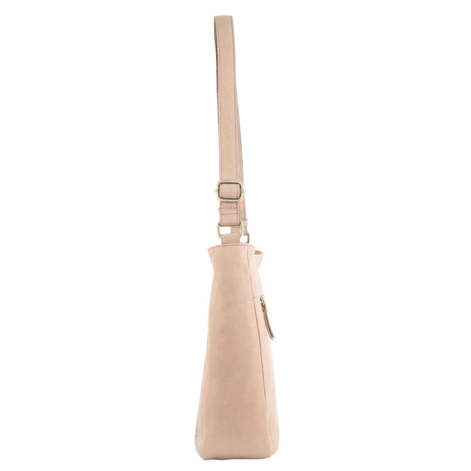 Pierre Cardin Herringbone Embossed Leather CrossBody Bag Crossbody Väska Dam Rosa | OCLBRY258