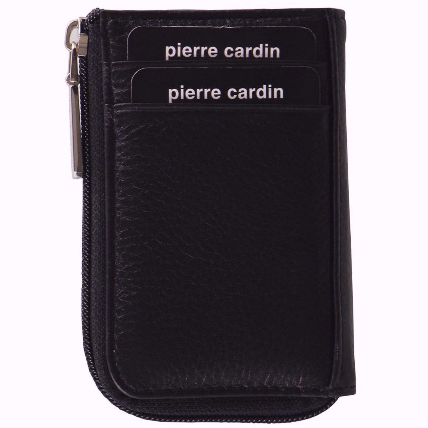 Pierre Cardin Italian Läder Key + Credit Card Holder Korthållare Herr Svarta | AYQVEB349