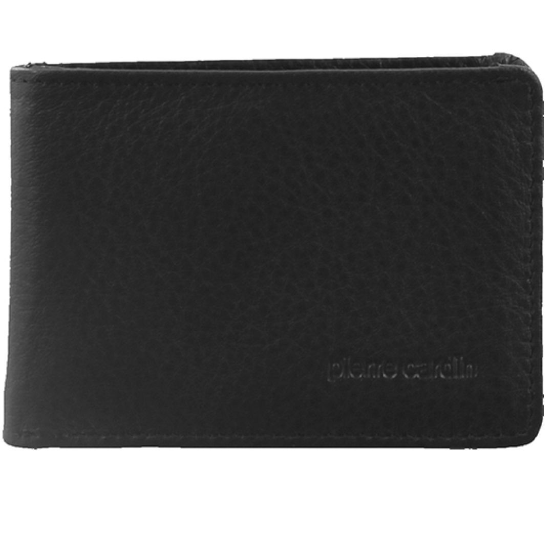 Pierre Cardin Italian Leather Bi-Fold Wallet Bi-Fold Wallets Herr Svarta | WQYSRN531