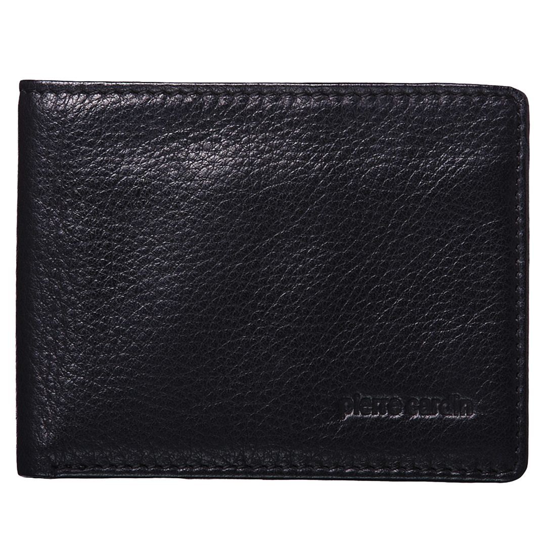 Pierre Cardin Italian Leather Bi-Fold Wallet Bi-Fold Wallets Herr Svarta | KTCDGJ725