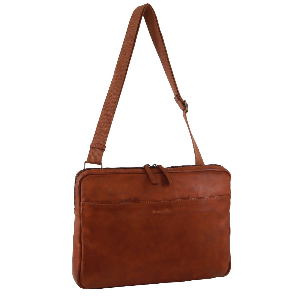 Pierre Cardin Italian Leather Business Computer Bag Laptop Travel Bruna | DCXGMP014