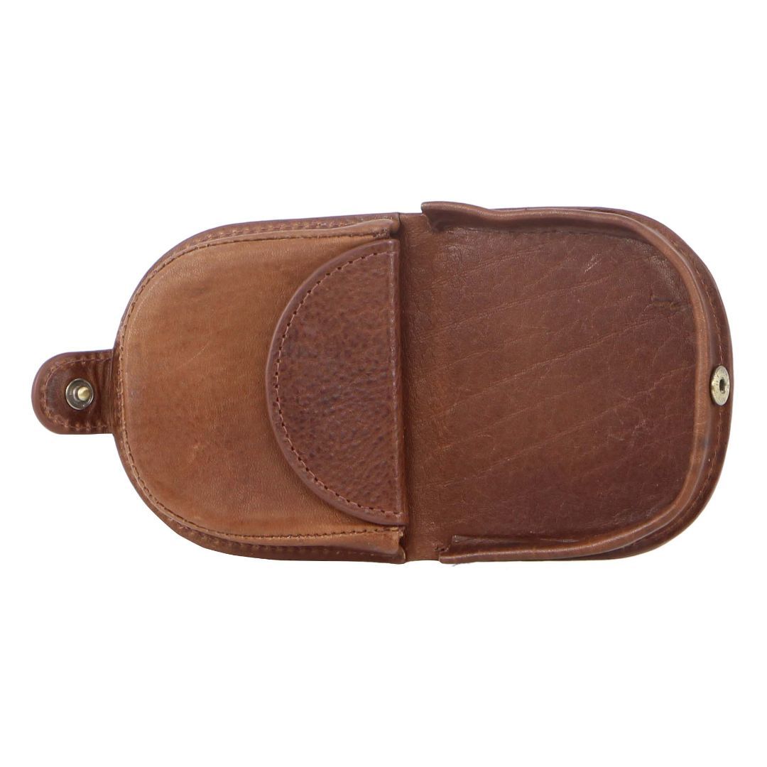 Pierre Cardin Italian Leather Coin Purse Korthållare Herr Bruna | KCIRVJ638