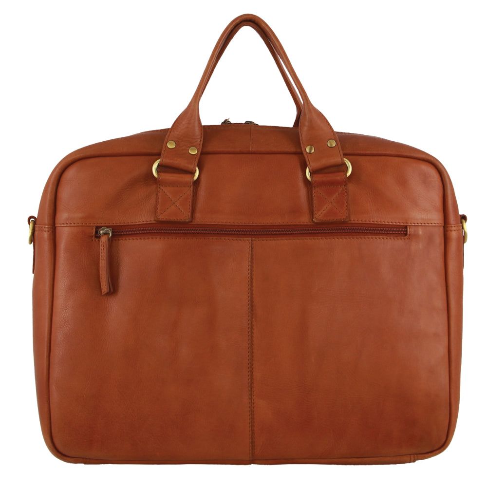Pierre Cardin Italian Leather Computer Bag Crossbody Väska Herr Bruna | HUCXDK896