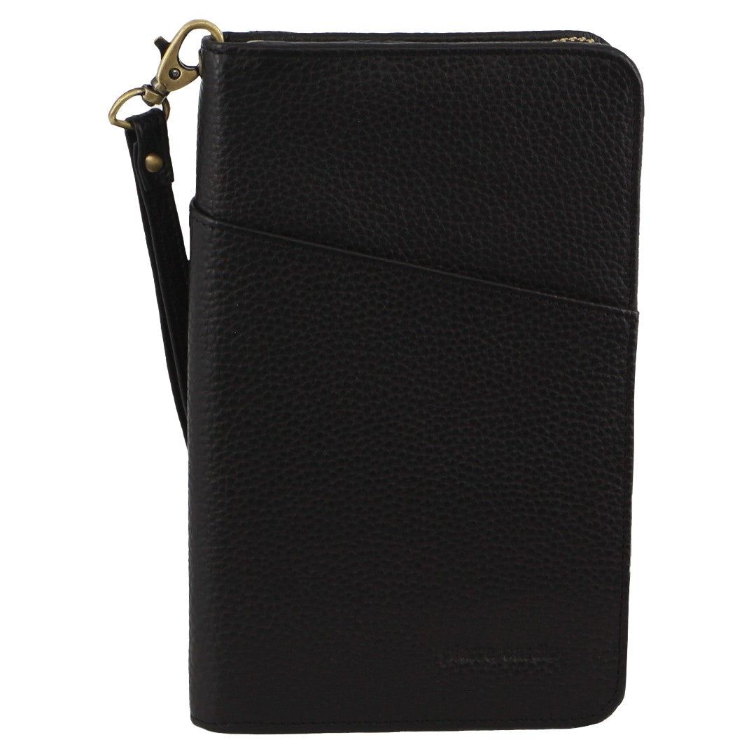 Pierre Cardin Italian Leather Passport Wallet Passport Wallets Travel Svarta | CSURLB539
