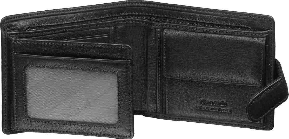 Pierre Cardin Italian Leather Tab Wallet Tab Wallets Herr Svarta | KSCWLG043