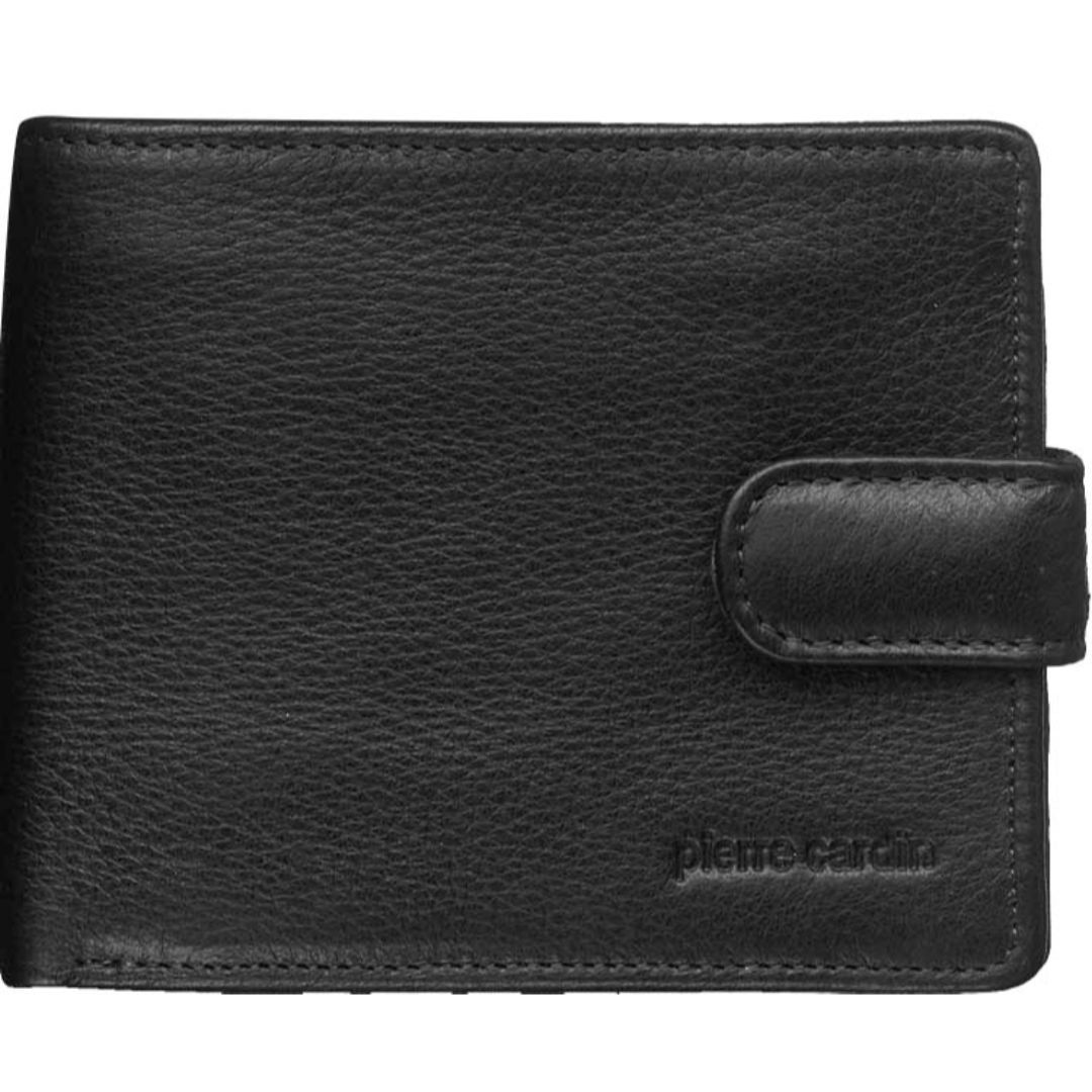 Pierre Cardin Italian Leather Tab Wallet Tab Wallets Herr Svarta | KSCWLG043