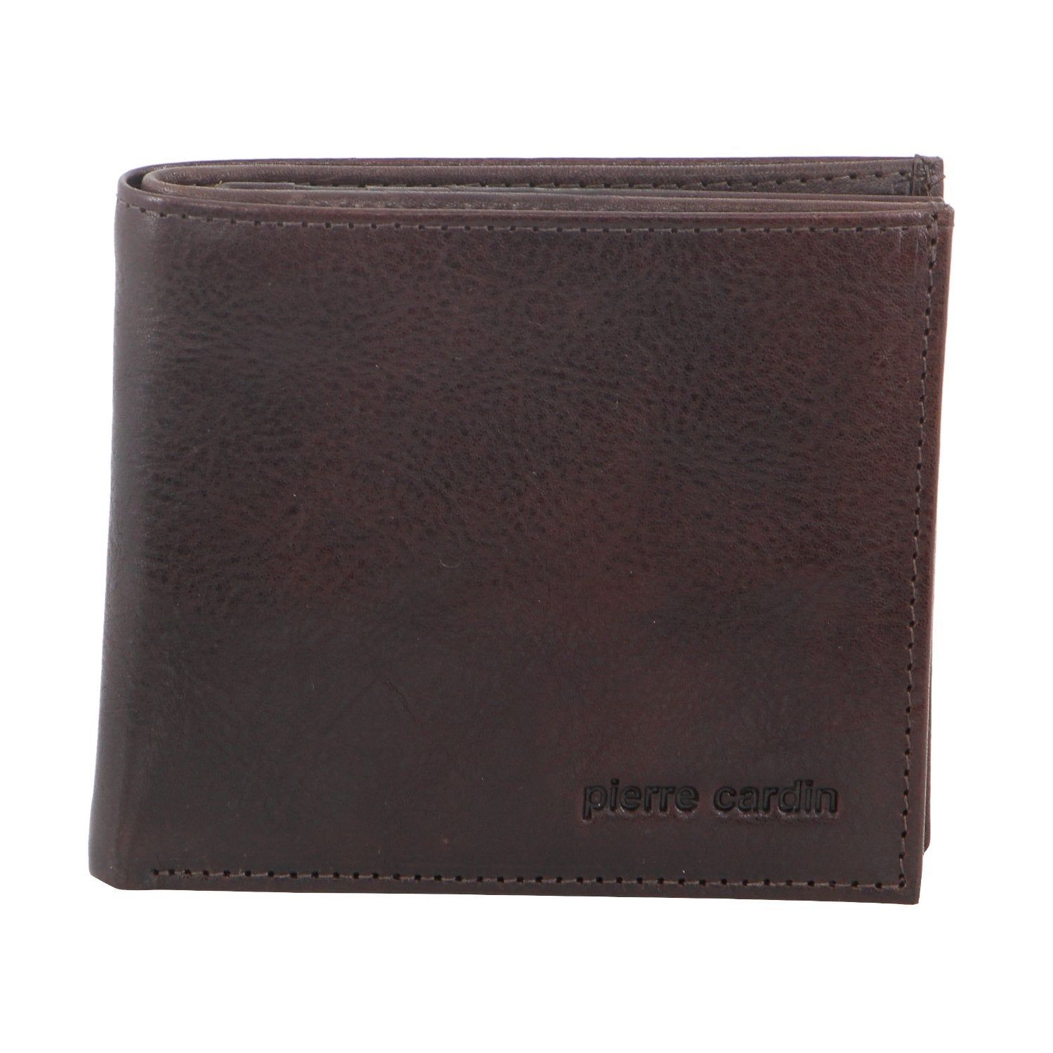 Pierre Cardin Italian Leather Tri-Fold Wallet Trefaldig Plånbok Herr Choklad | MWYAOR259