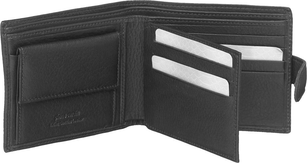 Pierre Cardin Italian Leather Wallet Card Holder Tab Wallets Herr Svarta | CJEZDO304