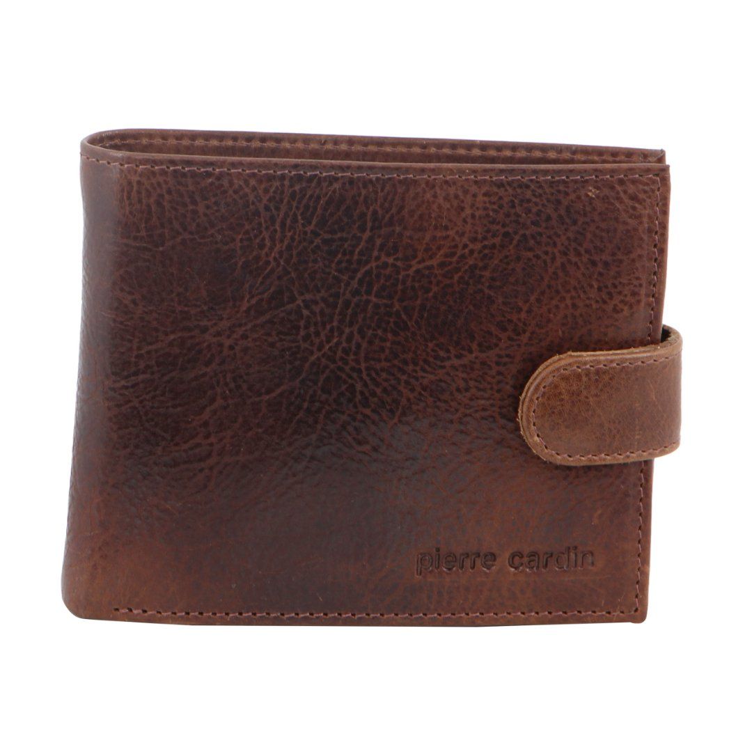 Pierre Cardin Italian Leather Wallet Card Holder Tab Wallets Herr Svarta | CJEZDO304