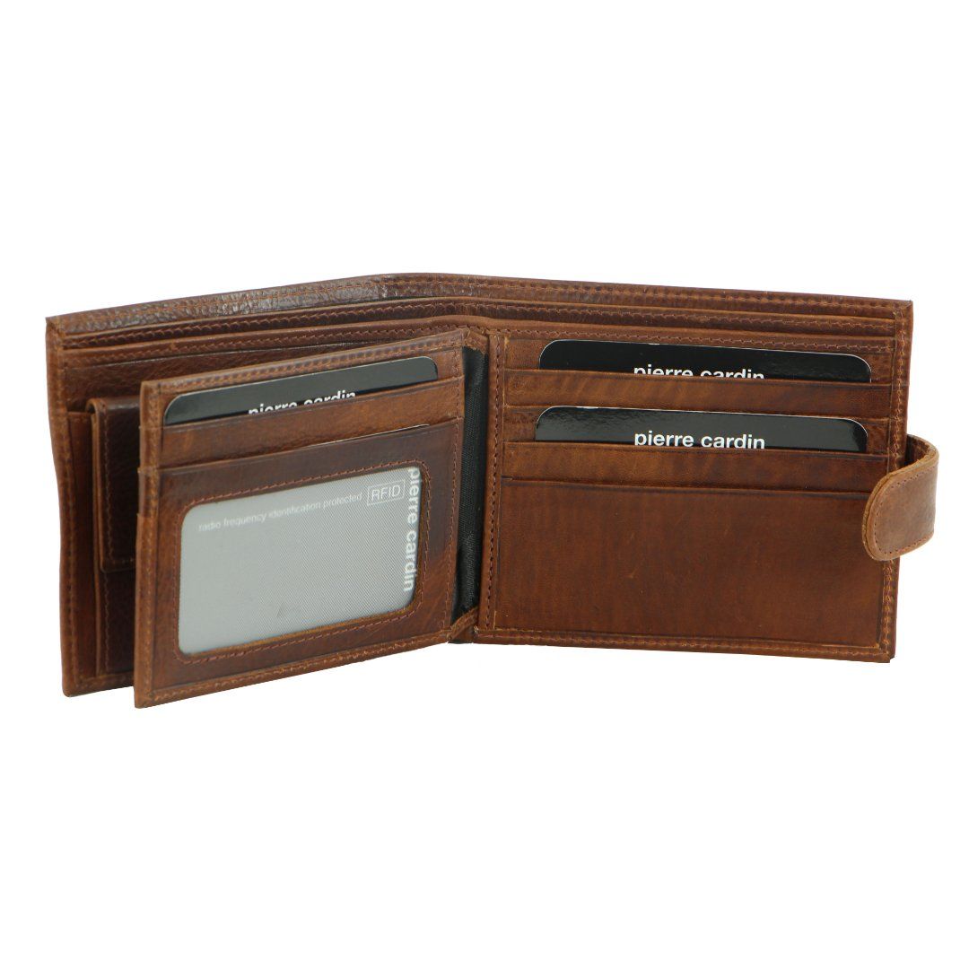 Pierre Cardin Italian Leather Wallet Card Holder Tab Wallets Herr Bruna | BXIHLG653